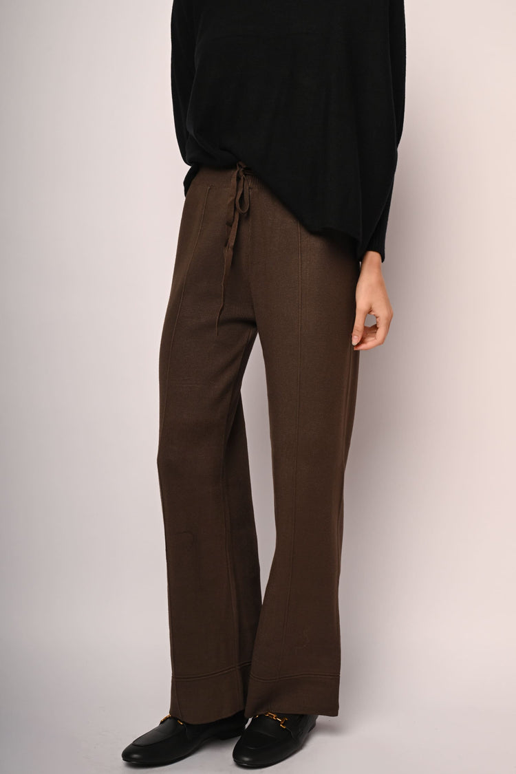 Pantaloni palazzo in maglia