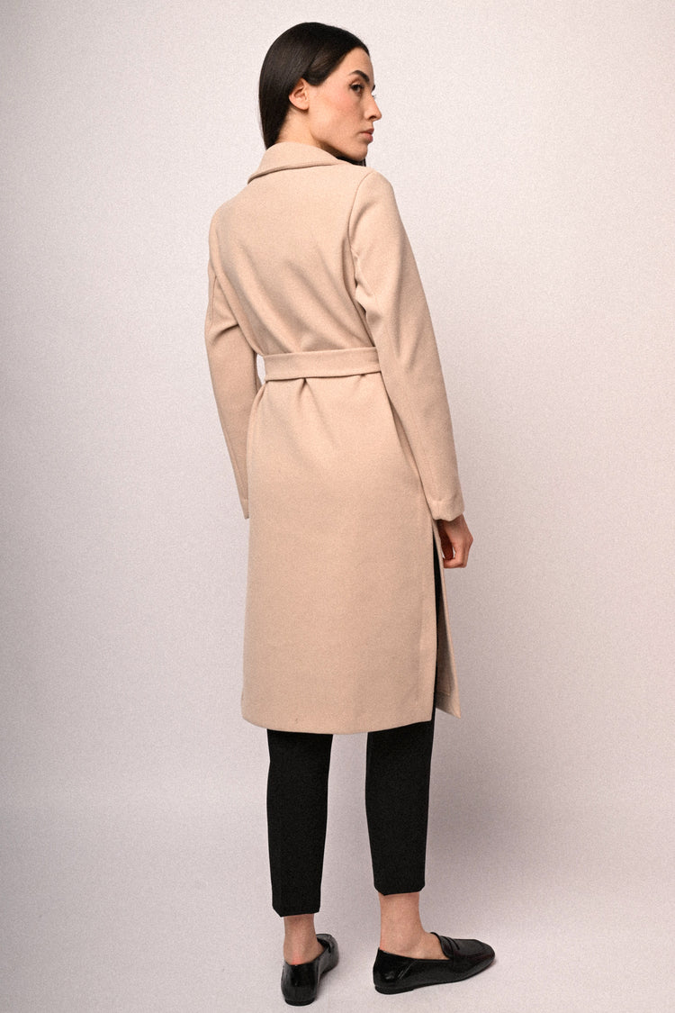 Cappotto con cintura
