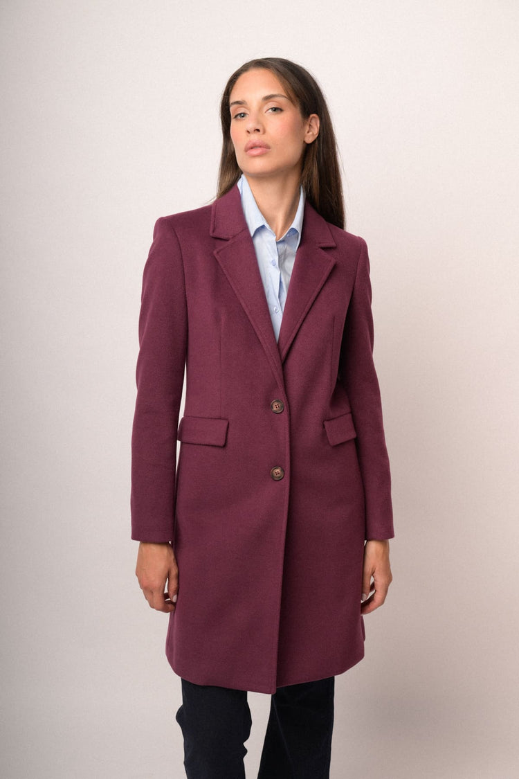 Cappotto lungo un bottone