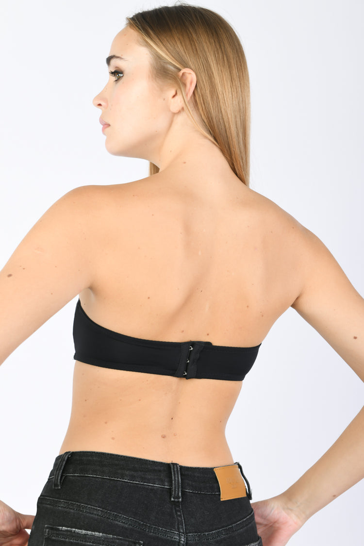 Reggiseno a fascia in microfibra