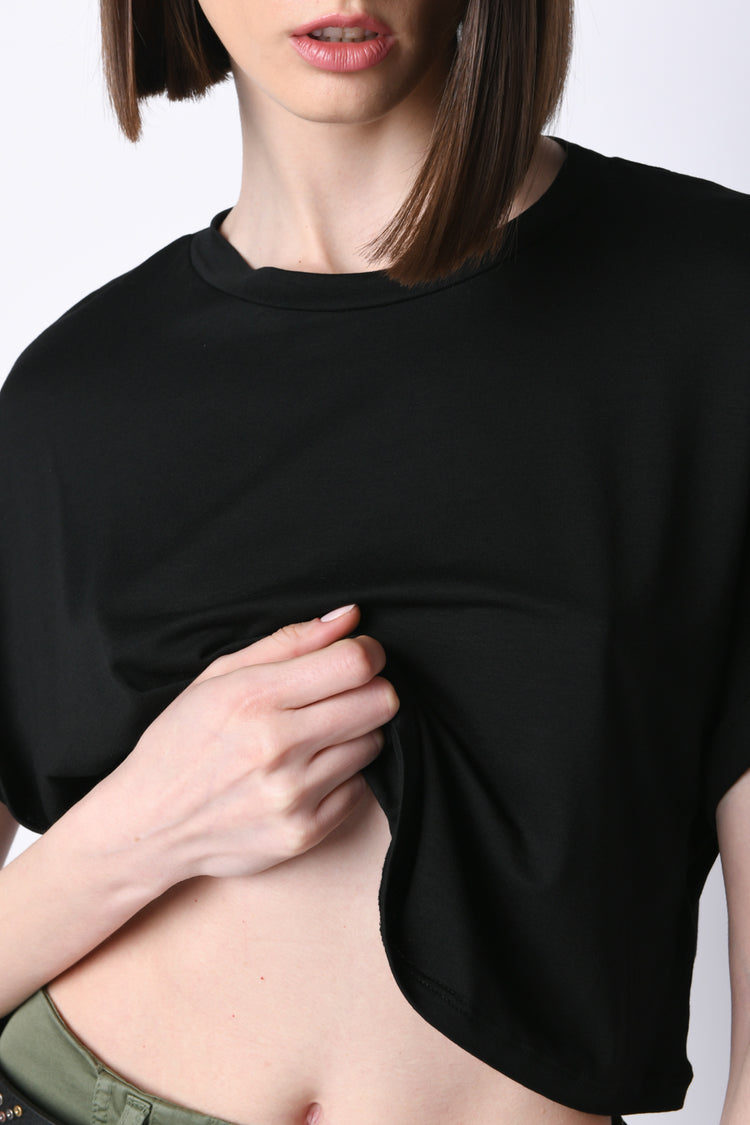 T-shirt crop boxy-fit