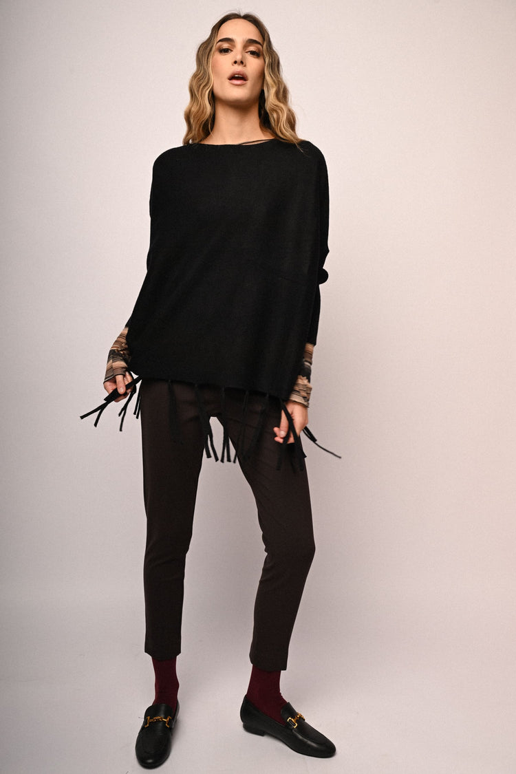 Pull con frange allorlo