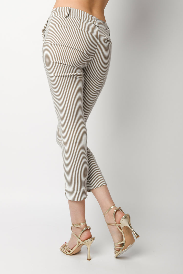 Pantaloni skinny gessati