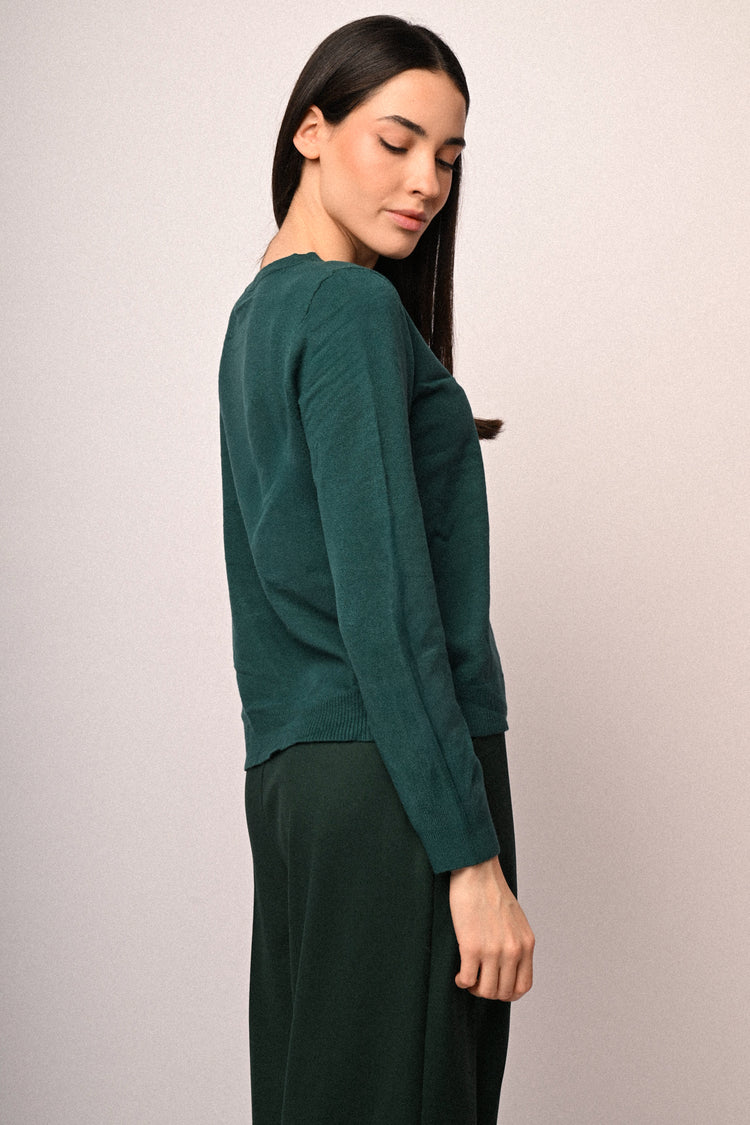 Pull basic girocollo