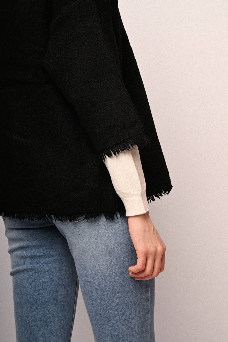 Cardigan con colletto alla coreana