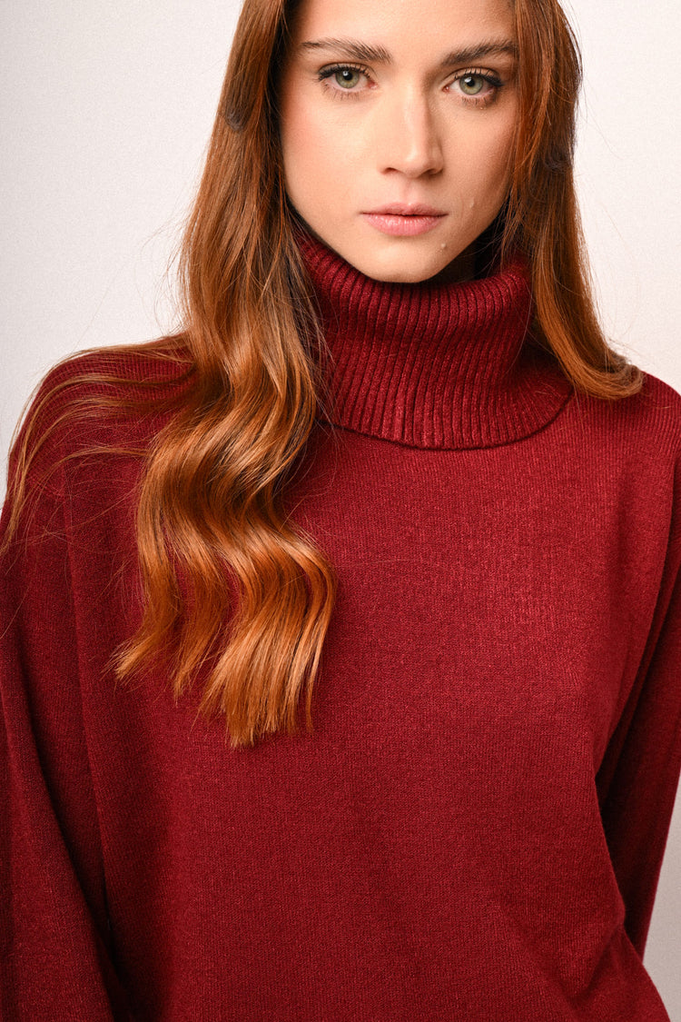 Maglia basic collo alto