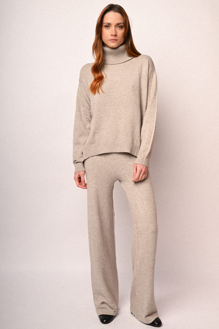 Maglia basic collo alto