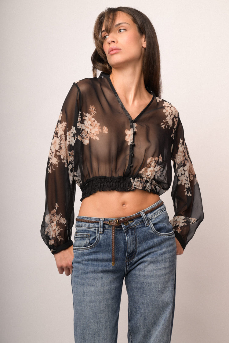 Casacca fantasia fiori