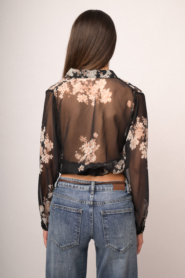 Casacca fantasia fiori