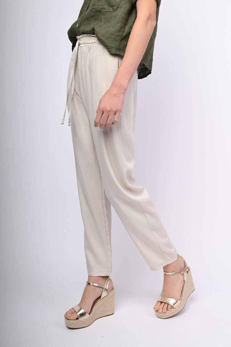 Pantaloni baggy in lyocell