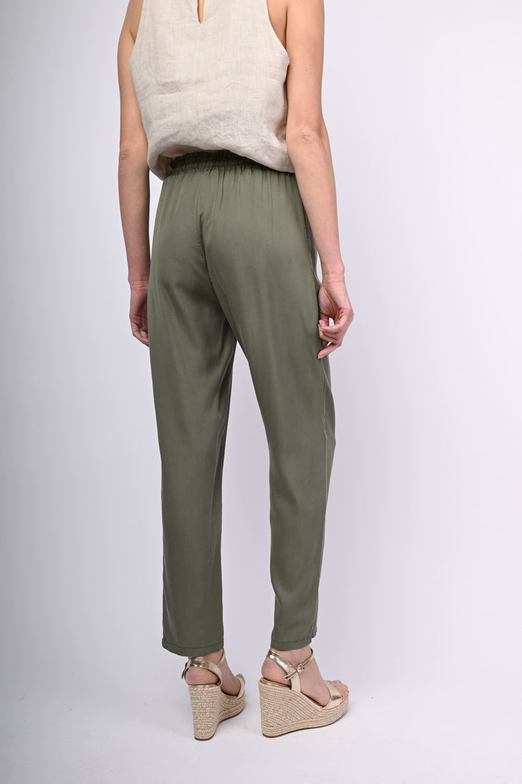 Pantaloni baggy in lyocell