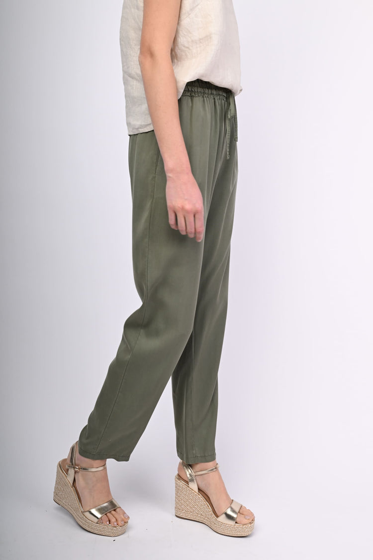 Pantaloni baggy in lyocell