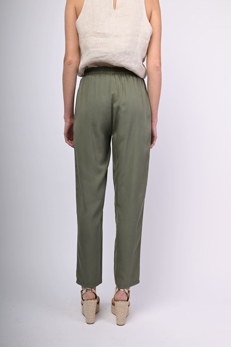 Pantaloni baggy in lyocell