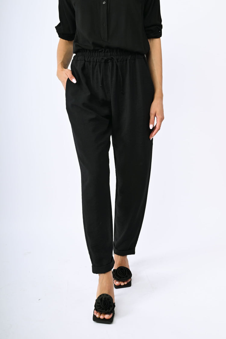 Pantaloni jogger misto viscosa