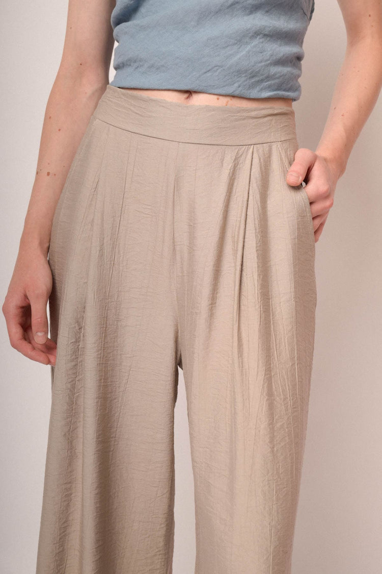 Pantaloni gaucho stropicciati