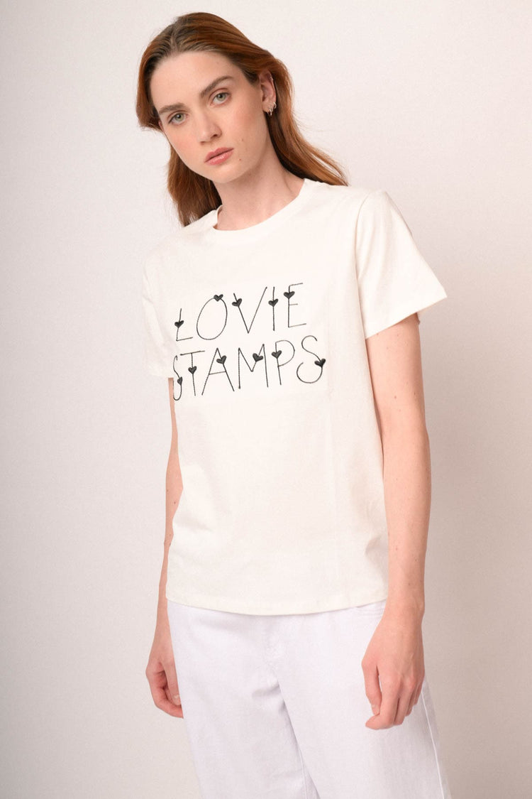 Maglia love ricamo