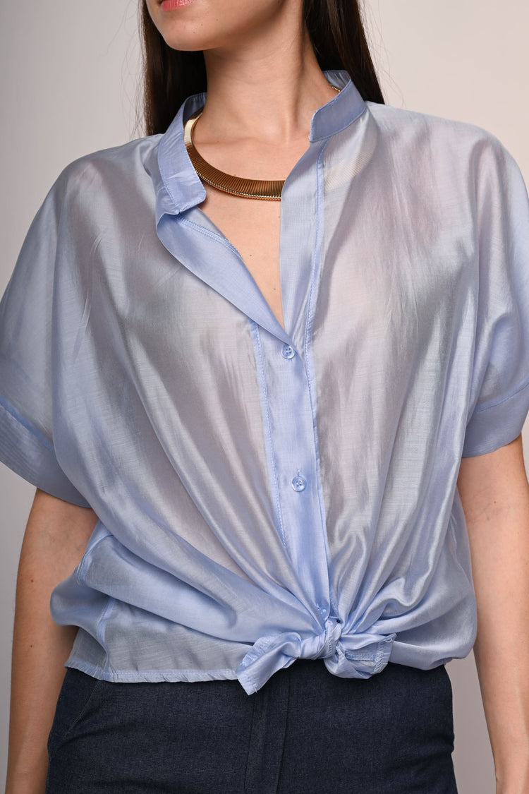 Camicia in mussola con nodo