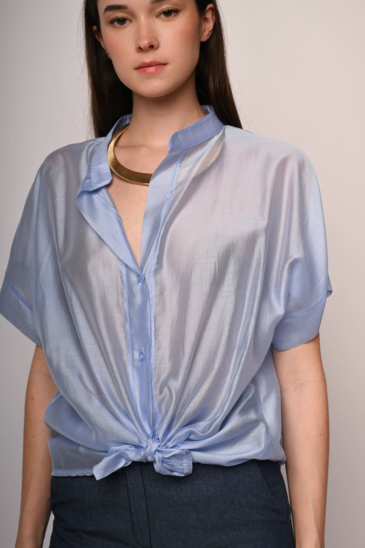 Camicia in mussola con nodo