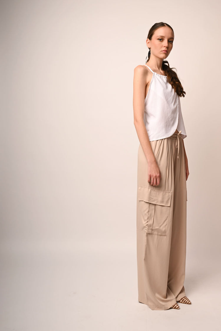 Pantaloni palazzo cargo