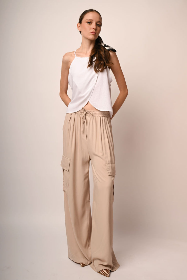 Pantaloni palazzo cargo