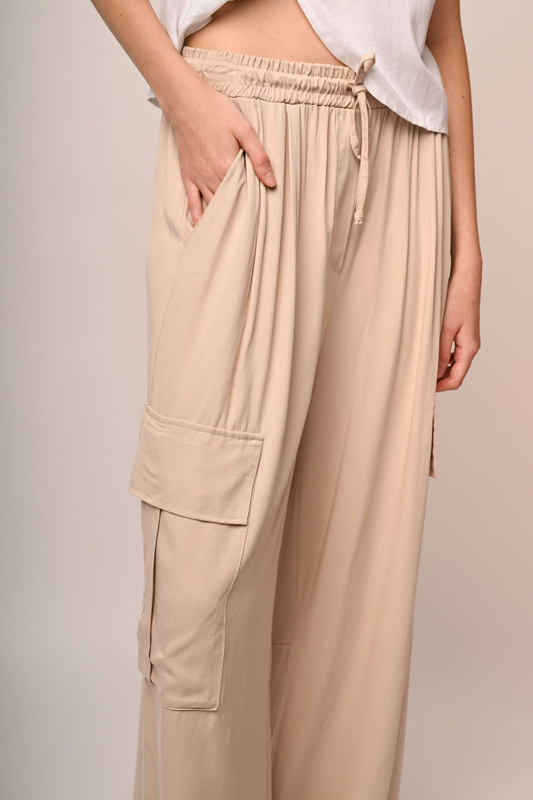 Pantaloni palazzo cargo