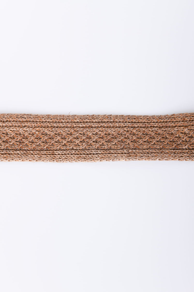 Cintura crochet con fibbia tonda