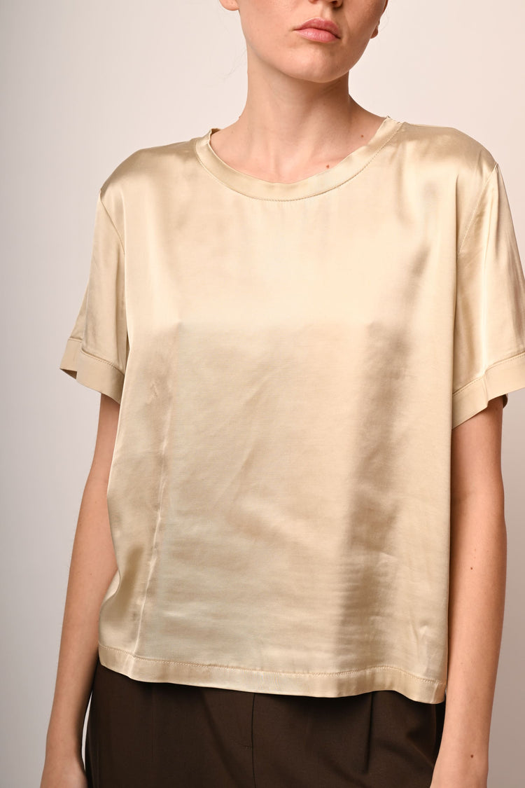 T-shirt in raso di viscosa