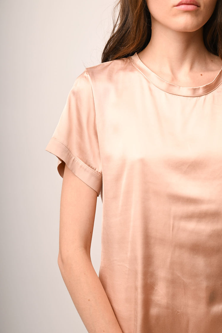T-shirt in raso di viscosa