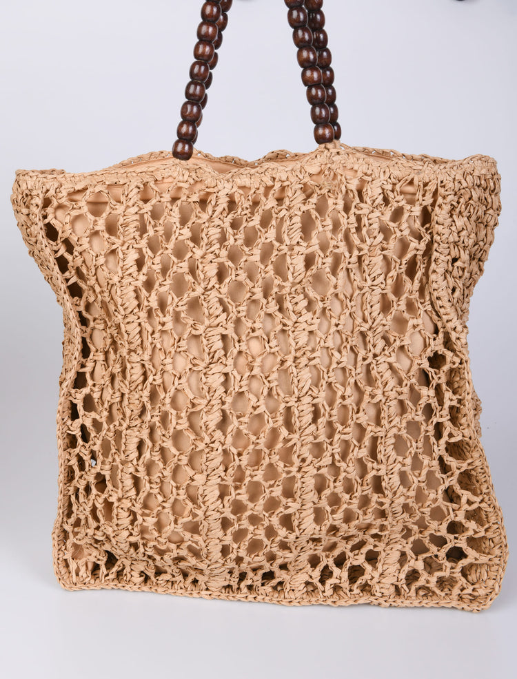 Borsa shopper in rafia