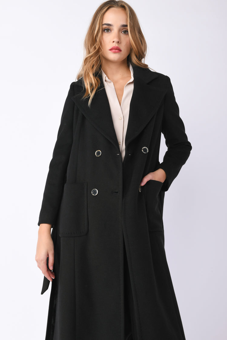 Cappotto lungo doppiopetto