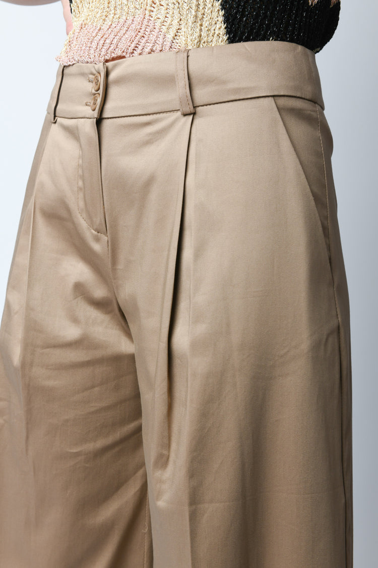 Pantalone palazzo con pieghe