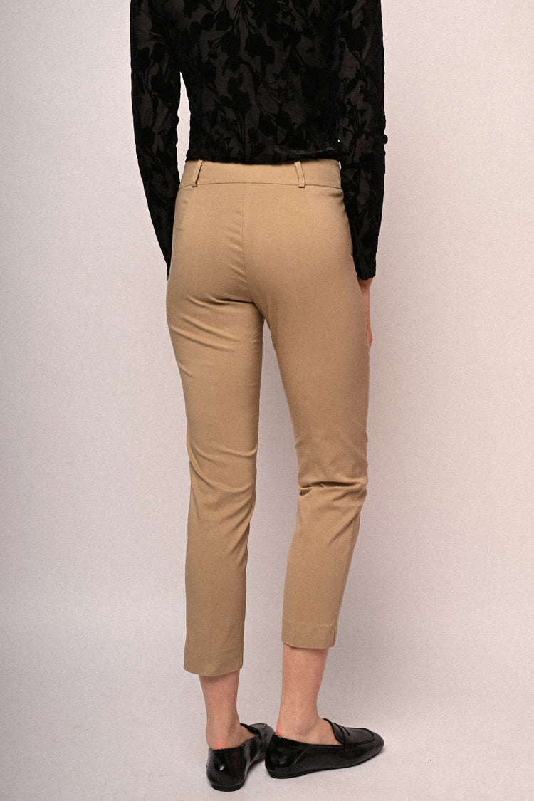 Pantaloni slim-fit misto viscosa