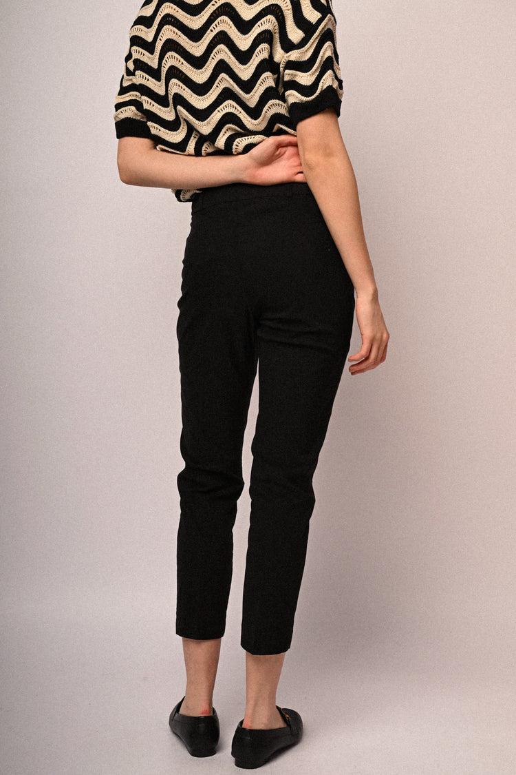 Pantaloni slim-fit misto viscosa