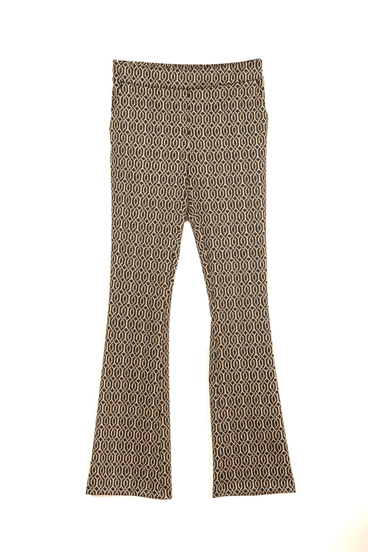 Pantaloni in jacquard geometrico