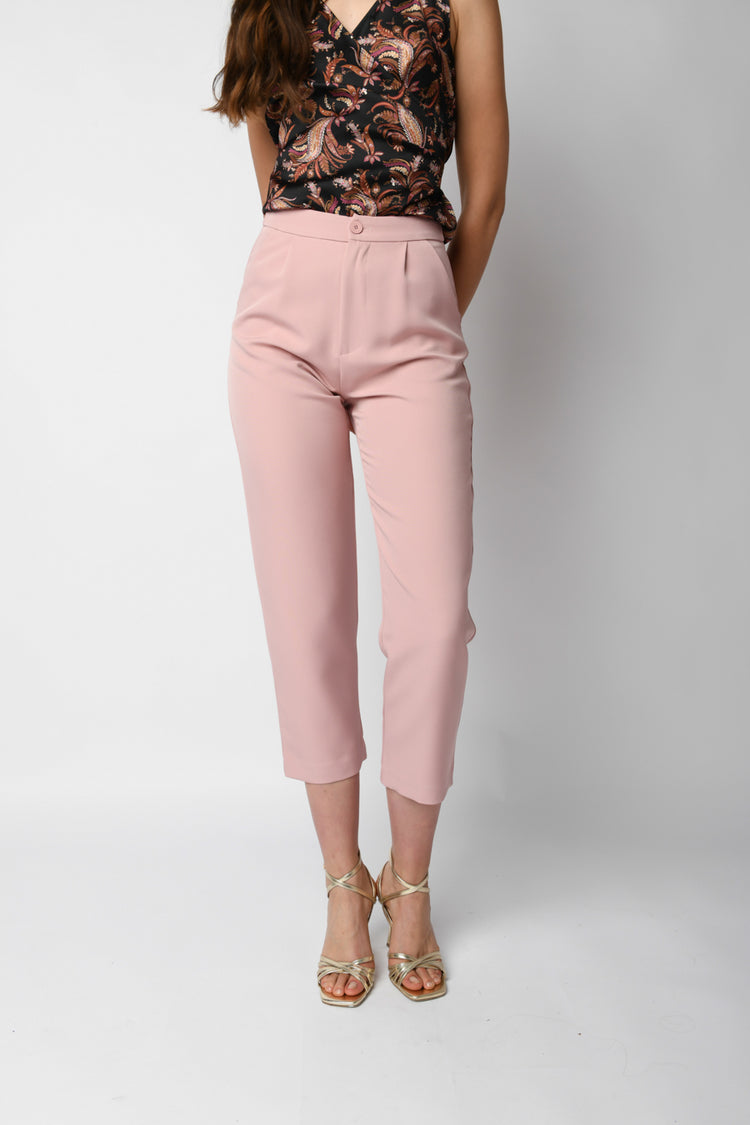 Pantaloni a gamba dritta e crop