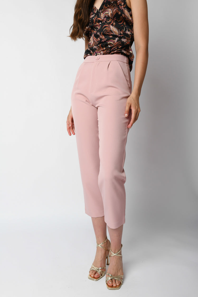 Pantaloni a gamba dritta e crop