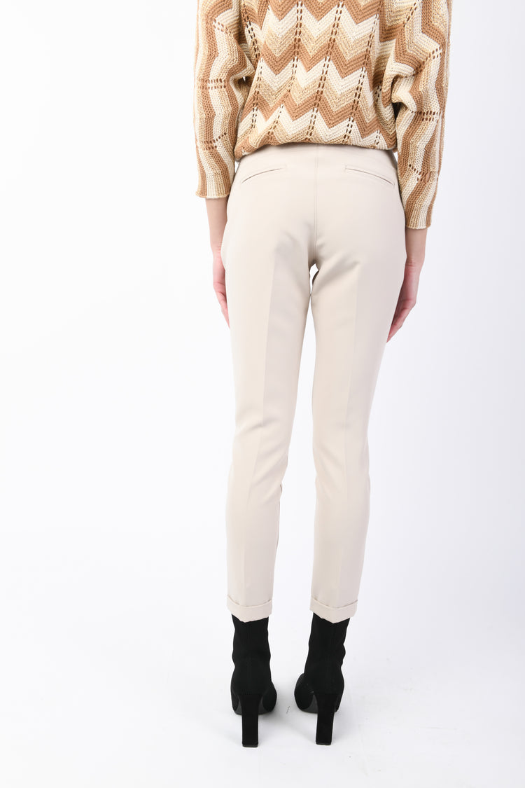 Pantaloni slim-fit con risvolto