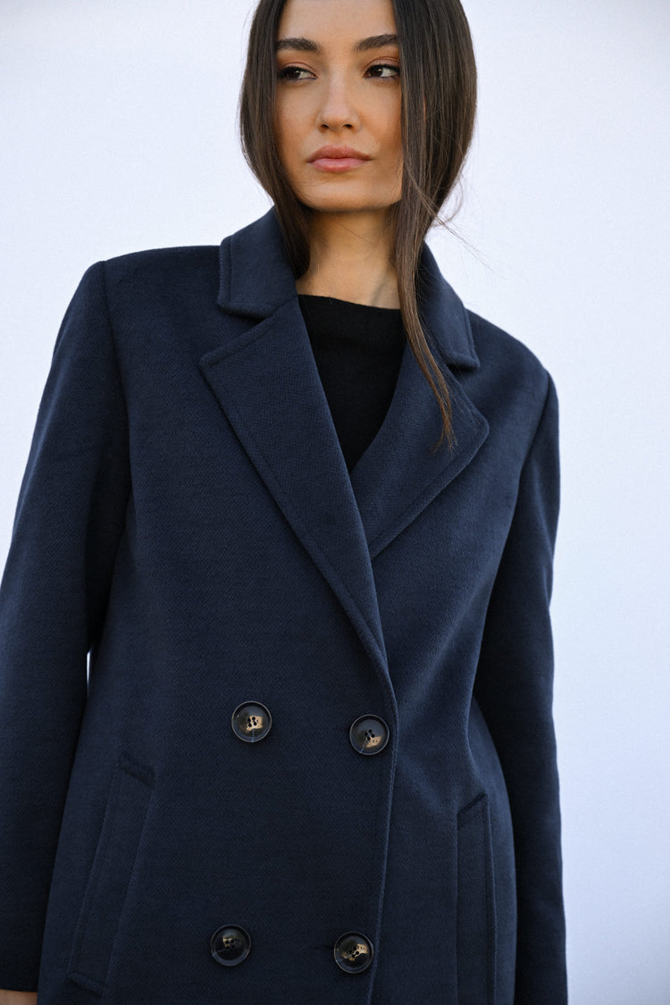 Cappotto lungo doppiopetto