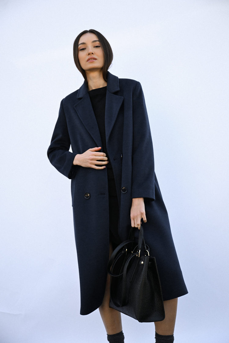 Cappotto lungo doppiopetto
