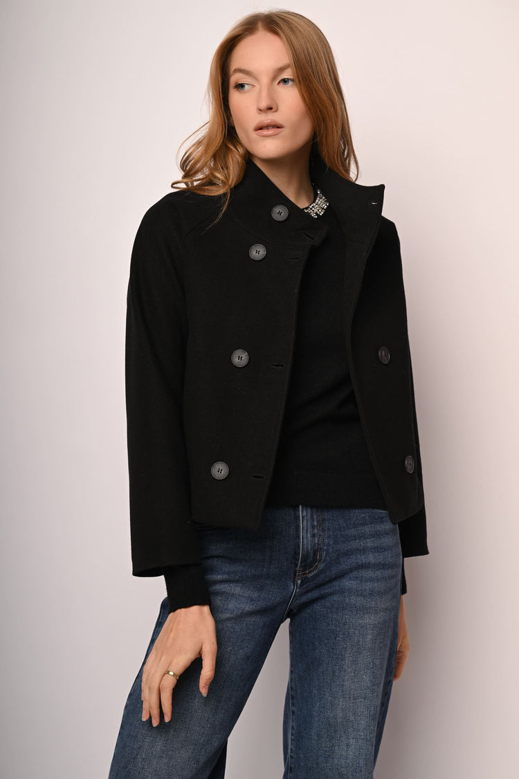 Cappotto corto doppiopetto