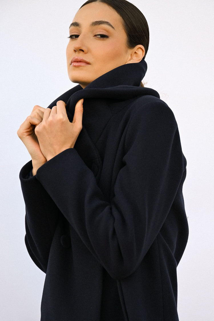 Cappotto doppiopetto corto