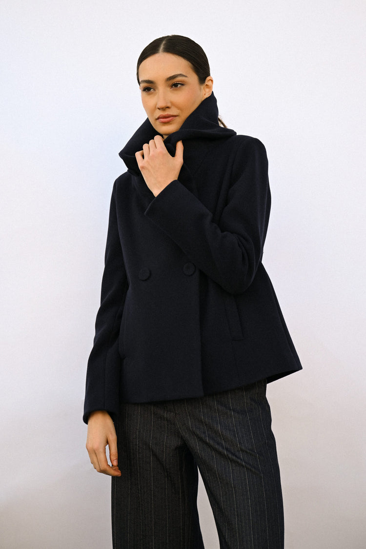 Cappotto doppiopetto corto