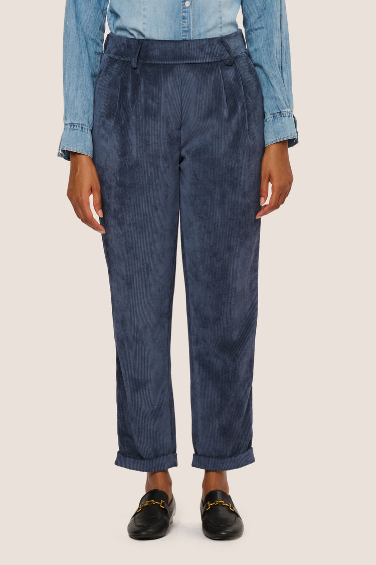 Pantaloni baggy in velluto a coste