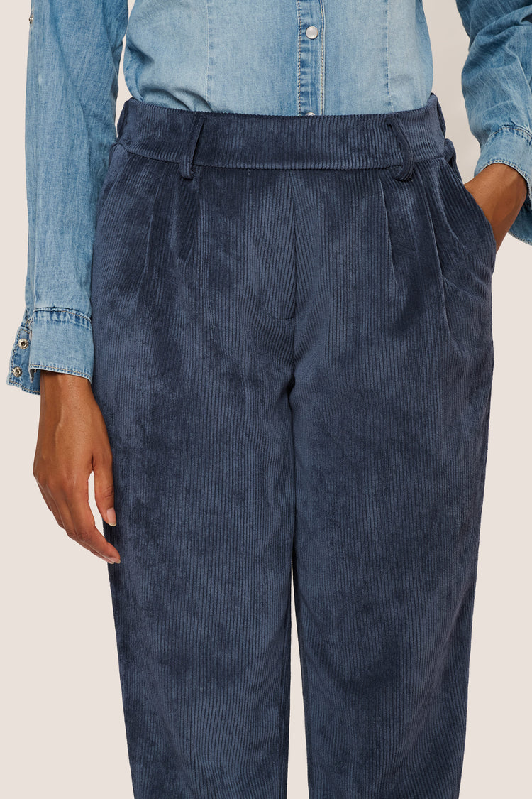 Pantaloni baggy in velluto a coste