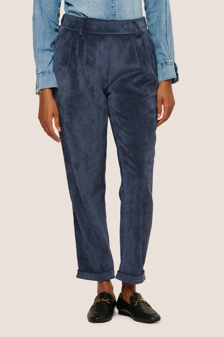 Pantaloni baggy in velluto a coste