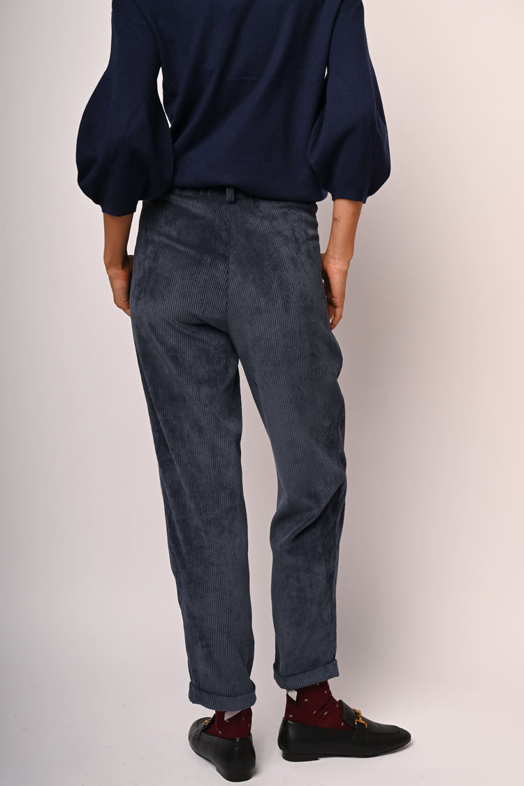 Pantaloni baggy in velluto a coste
