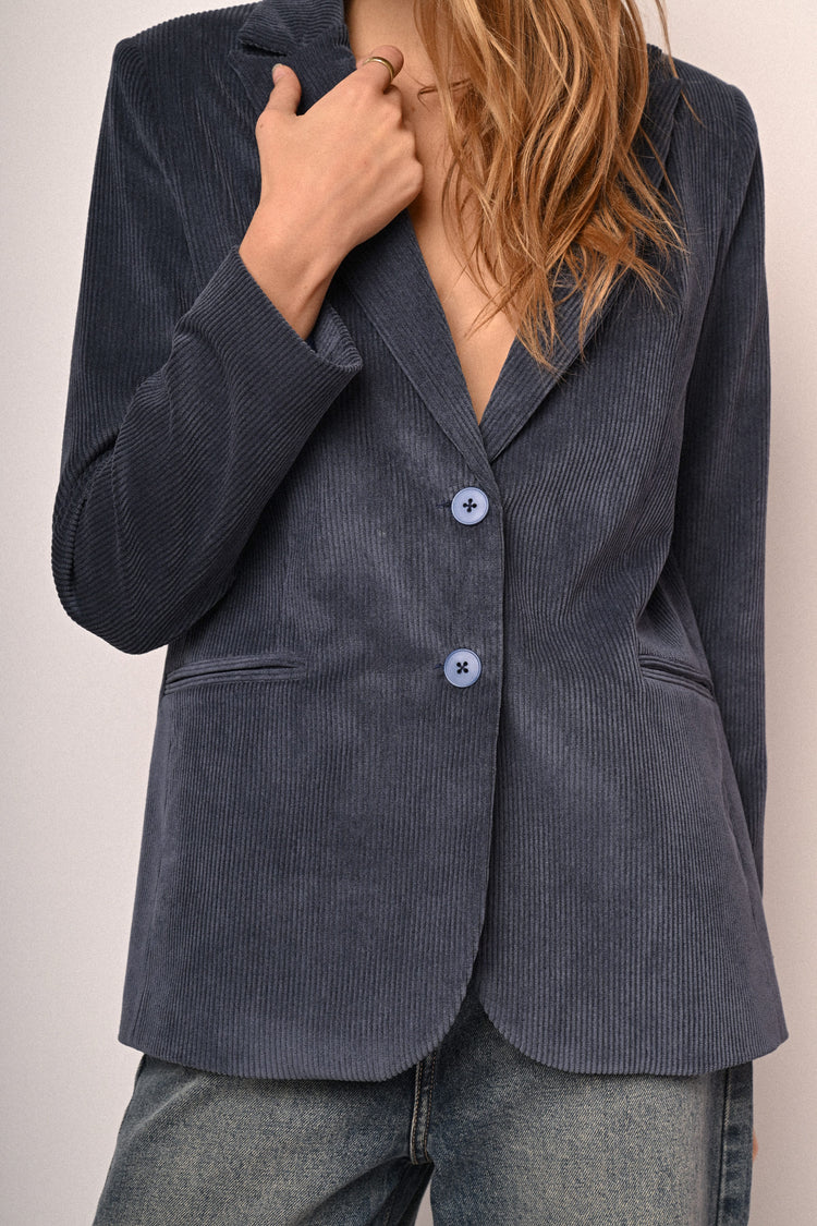 Blazer in velluto a coste