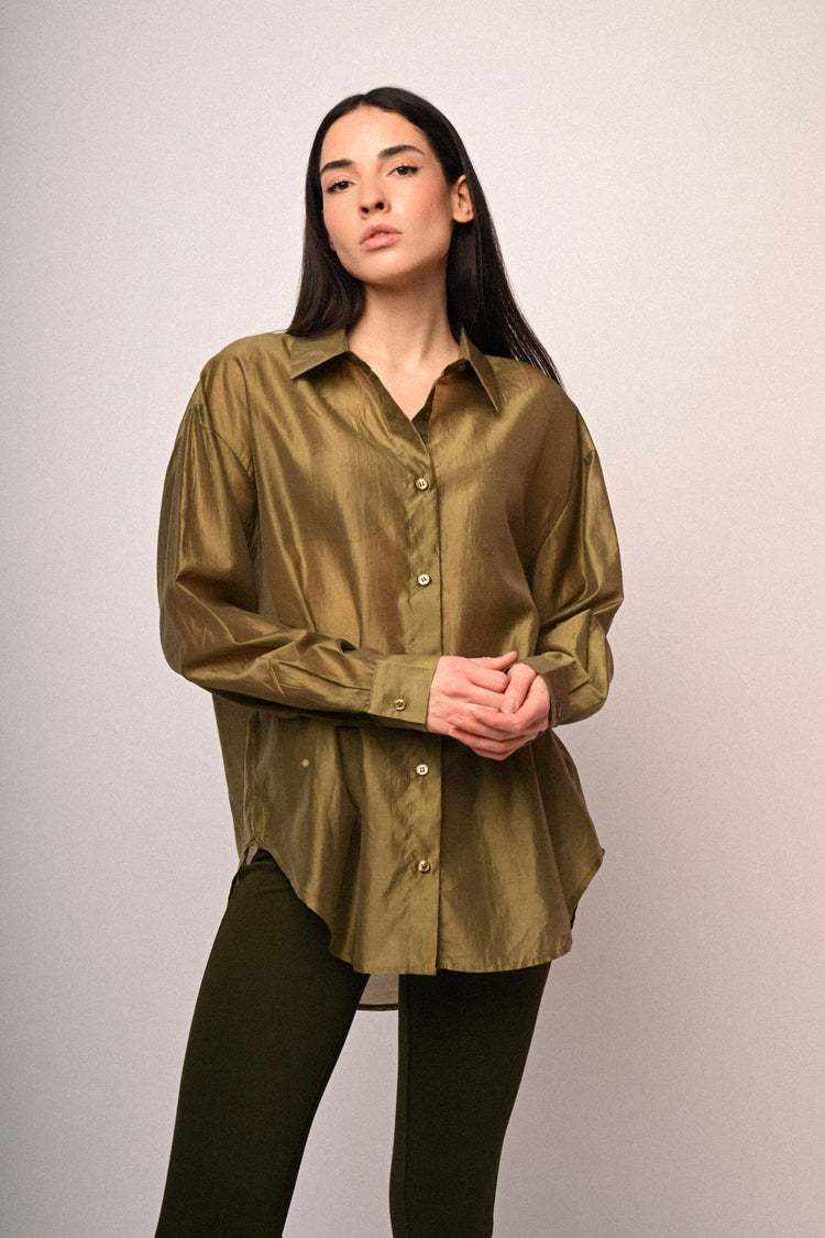 Camicia in organza misto lyocell