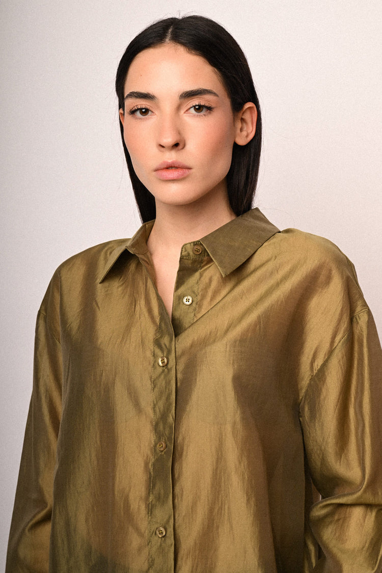 Camicia in organza misto lyocell