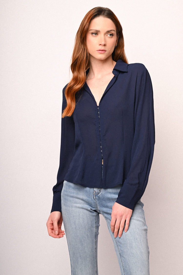 Camicia con gancetti